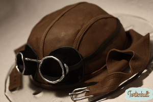 Fliegerhaube für einen Piloten