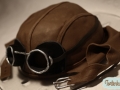 Fliegerhaube für einen Piloten