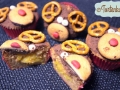 Weihnachtliche Rentiercupcakes mit Spekulatius und Orangen-Zimt-Füllung